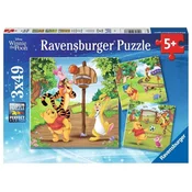 Ravensburger puzzle - Winnie the pooh - 3x49 delova