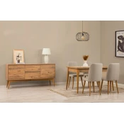 Hanah Home Trpezarijski set Vina 01 1053, Antracit