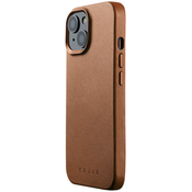 Mujjo Full Leather Case with MagSafe for iPhone 15- Tan