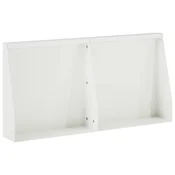 vidaXL Zadrževanje stene 2 kos 40 x 12 x 30 cm Jeklo Bela