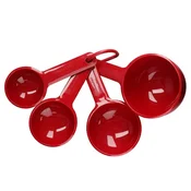 Set of 4 measuring cups, Empire Red color - KitchenAid brand