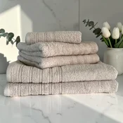 Peškir Bordura 50x100cm 550g/m2 Svetlo Bež boja