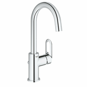 GROHE enoročna armatura za umivalnik BauLoop z zgornjim delom sifona (23763000)