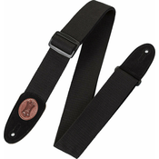 Levys MSSC8-XL-BLK Classics Series 2 Signature Series Cotton Guitar Strap Black