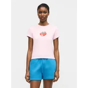 Majice Nike Sportswear Chill Knit Womens Slim Cropped T-Shirt Pink Foam S