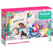 DoDo Puzzle Princeske na počitnicah 30 kosov