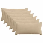vidaXL Prevleka za blazino 6 pcs HEERLEN Taupe 40 x 80 cm korduroy