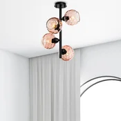 Opviq Luster Benek-15-14493, 40x40x55cm, IP20, Crno-rozi
