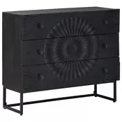 Ormar s ladicama s ladicama Crna 75 x 30 x 65 cm