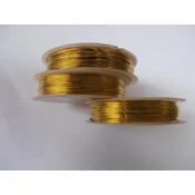 Bakarna žica 0.8 mm zlatna kotur 2.5 m