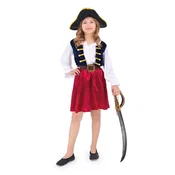 Piratki kostum za deklico, velikost M