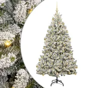 Vidaxl Umetno Zložljivo Božično Drevo 210 cm 300 LED Toplo bela PVC