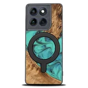 shumee Ovitek Bewood Unique za Motorola Edge 60 Pro 5G - turkizen z MagSafe