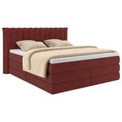 Premium Living Postelja Boxspring Lina, Rdeča, 200x200