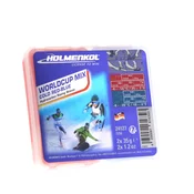 Holmenkol Worldcup Mix Cold Red/Blue 2x35g Vroči vosek