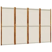 Vidaxl Paravan 4-delni svetlo siv 280x180 cm