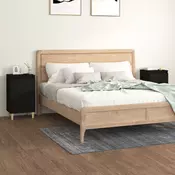Vidaxl vidaXL Nočne omarice, komplet 2 kosov, črne, 40x35x70 cm