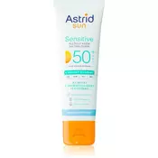 Astrid Sun Sensitive krema za obraz za sončenje SPF 50+ vodoodporen 50 ml