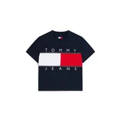 Tommy Jeans Majica Flag DW0DW22818 Mornarsko modra Regular Fit