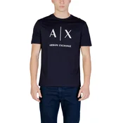 ARMANI EXCHANGE Majica  marine / bela