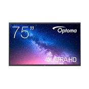 OPTOMA 5753RK 75inch 400cd/m2 UHD Interactive 4K Multi-Touch-Display Android 13 Integrated Google Play Store