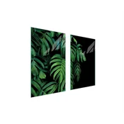shumee STEKLENA ZAŠČITNA PLOŠČA ZA ŠTEDILNIK 75x52 MONSTERA