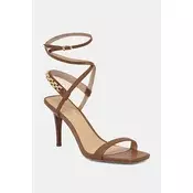 MICHAEL Michael Kors sandali s tanko peto usnjeni Marcia Heeled Sandal