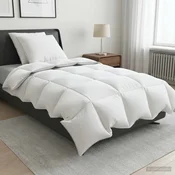 90% Gosji puh set odej FULDA 3 kos 155 x 220 cm 210 GSM Bela
