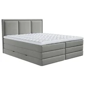 MID.YOU POSTELJA BOXSPRING 160 cm  x 200 cm , tekstil rjavosiva
