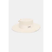 LE SH KA headwear klobuk ženski pleten White Canotier