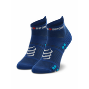 Compressport Pro Racing nogavice V4.0 Run Low Sodalite/Fluo Blue T4 Tekaške nogavice