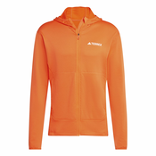 Sportska dukserica adidas TERREX Xperior boja: narancasta, s kapuljacom, bez uzorka, IQ3720