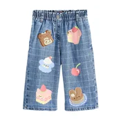 Next Kavbojke moder denim/svetlo modra/rjava/pastelno roza