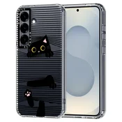 Ovitek MOSNOVO za Samsung Galaxy S25 Plus - Hidden Black Cat