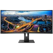 Monitor Philips 86,4 cm (34,0) 345B1C 3440x1440 Curved 100Hz VA 5ms HDMI DisplayPort 4xUSB3.2 HAS Zvočniki 2x5W  sRGB119% AdaptiveSync