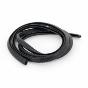 Triton Lemovka profil 'U-PIRELI' s metalnim ojacanjem bez trbuha A1010, PVC, crna, 1 m
