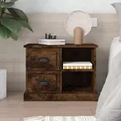 Vidaxl vidaXL Nočna omarica dimljen hrast 60x35,5x45 cm
