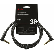 Fender Deluxe Series Instrument Kabel A/A 90 cm Black Tweed