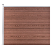 vidaXL Ograjni panel WPC 175x146 cm rjav