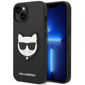 Karl Lagerfeld KLHCP14SSAPCHK iPhone 14 6,1 hardcase black Saffiano Choupette Head Patch (KLHCP14SSAPCHK)