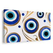 Slika modro oko z ornamenti - 90x60