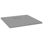 Vidaxl Kad za tuš SMC siva 90x90 cm