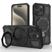 Hibridna maska Carbon Shield Pro za iPhone 15 Pro - black