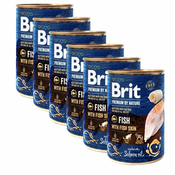 Konzervirana hrana Brit premium by Nature Fish & Fish Skin 6x400 g