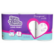 UBRUS PAPIRNI 3SL LOVE VIOLETA 3/1