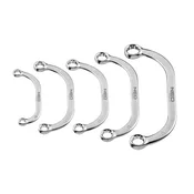 slomart NEO TOOLS upognjeni očesni ključi, set 5 kos.