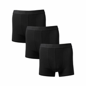 Crne pamucne bokserice s elastinom Charles Tyrwhitt Stretch Jersey Trunks (3-pack) — Black - S