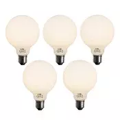 Komplet 5 E27 zatemljiva LED žarnica Opal G95 5W 450lm 2700K
