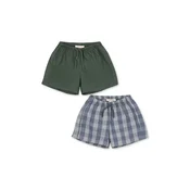 Konges Slojd kratke hlače otroške z bombažem 2 PACK VERNE SHORTS GOTS