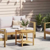 Vidaxl Stranska miza Olje naravno 45 x 45 x 45 cm Masiven les akacije